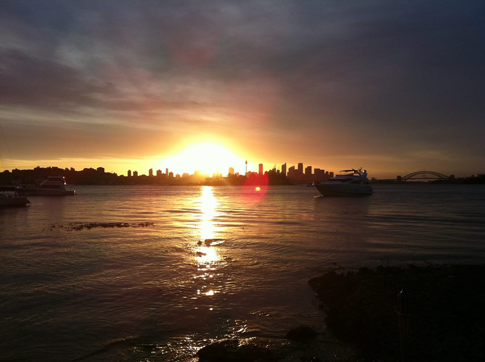 Coucher de soleil à Sydney