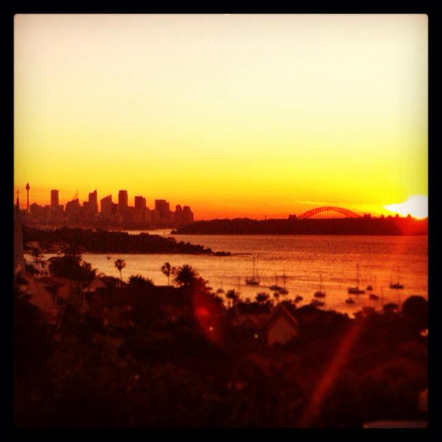 Coucher de soleil à Sydney