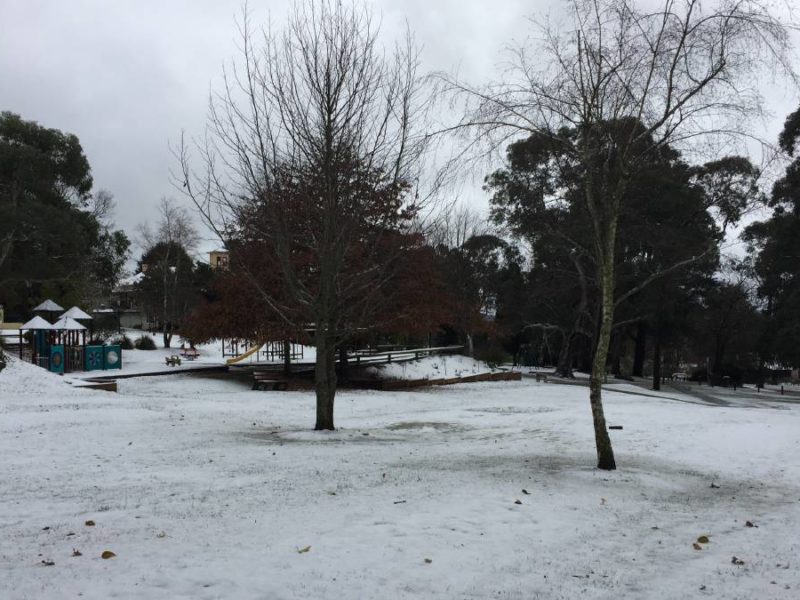 Neige Blue Mountains Australie