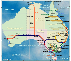 Le train en Australie, L'Ocanie pour les zéros