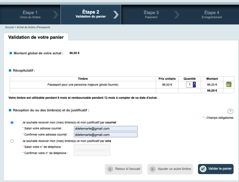 Passeport demande Australie