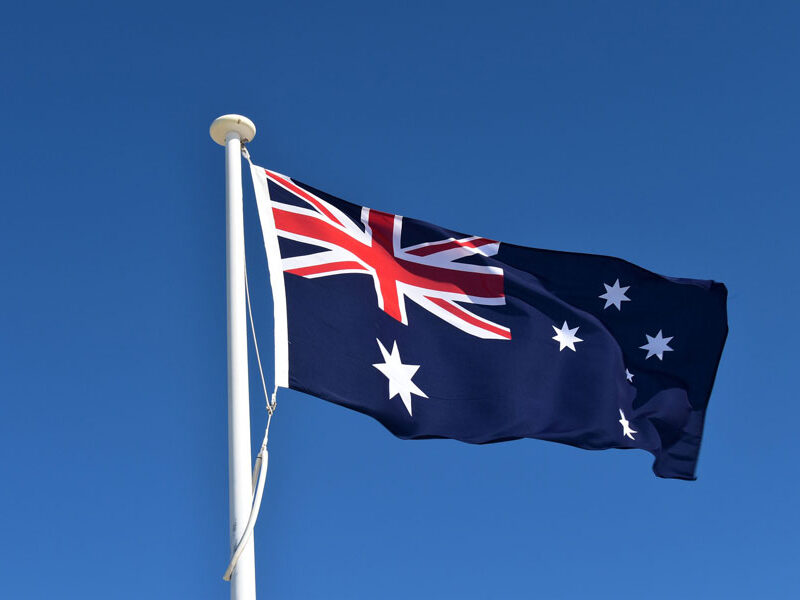 Obtenir la nationalité australienne c'est aussi porter les couleurs du drapeau australien haut et fort.