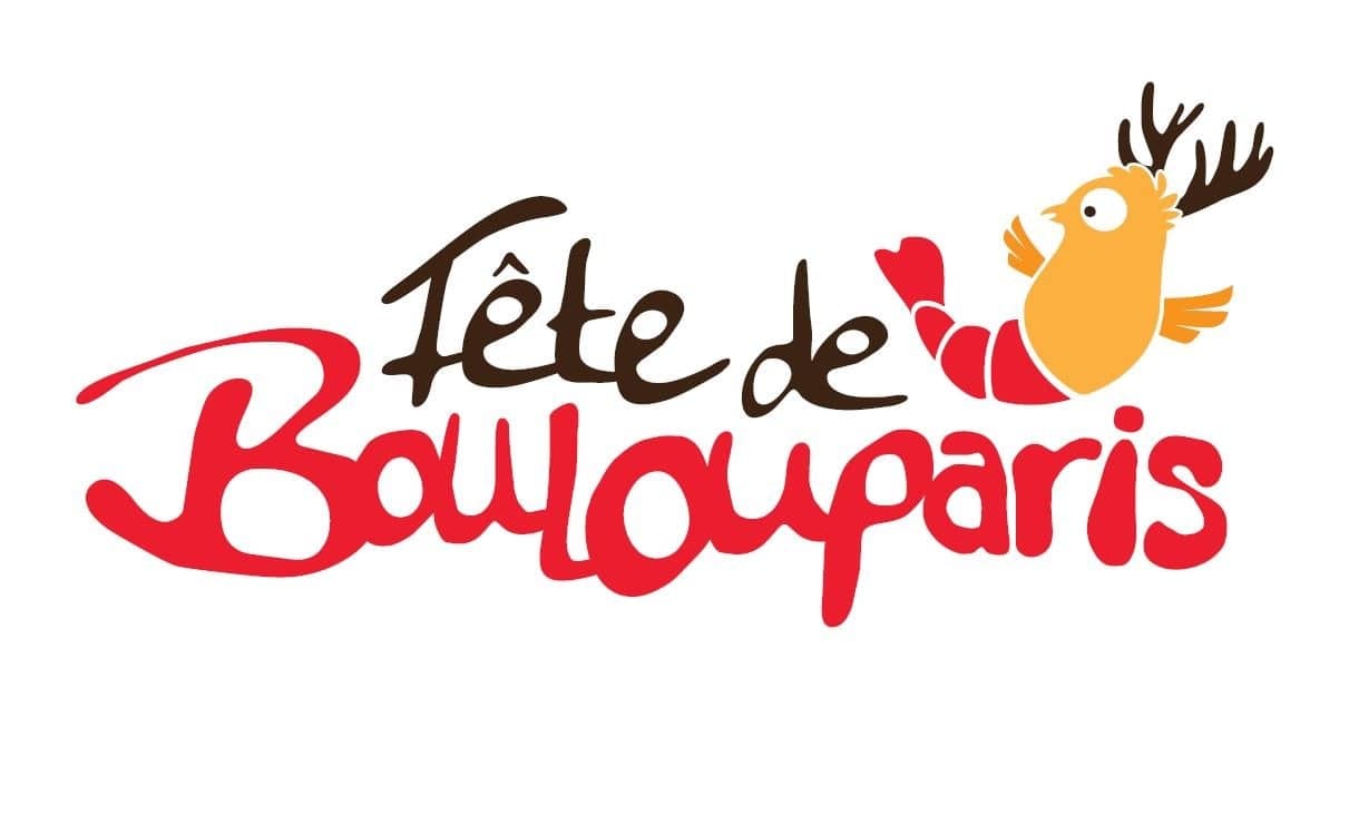 Logo de la Fête de Boulouparis en Nouvelle-Calédonie. La fête de Boulouparis est aussi appelée fête du cerf et de la crevette, ainsi son logo contient une crevette avec une tête et des cornes de cerf.