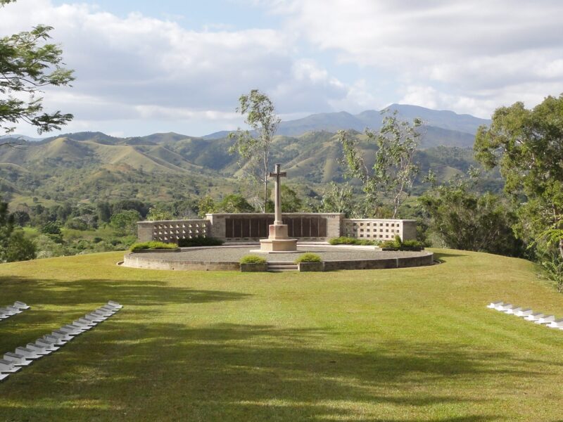 Photo du mémorial présent au cimetière néo-zélandais de Nouvelle-Calédonie