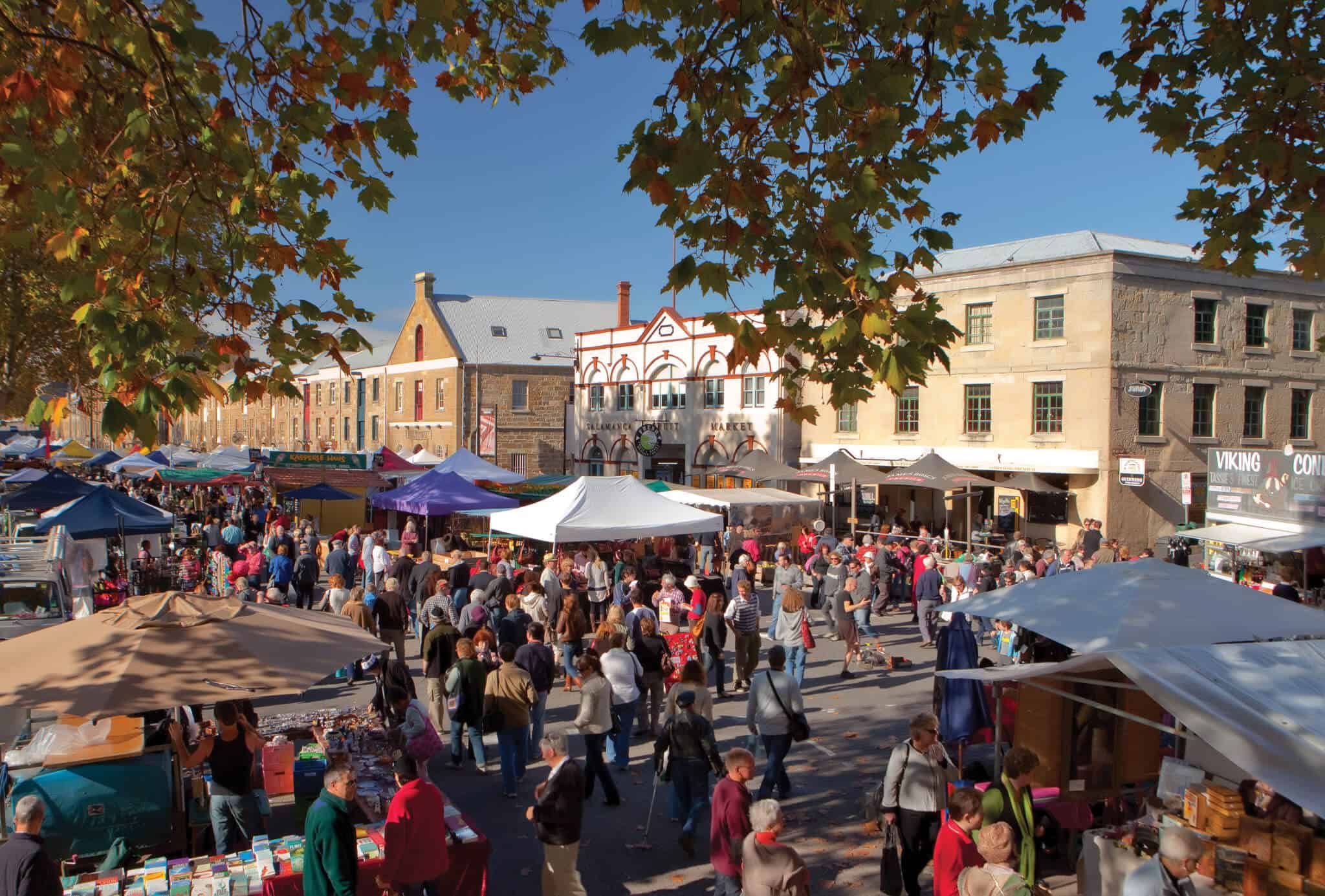 L'incroyable Salamanca Market de Hobart en Tasmanie