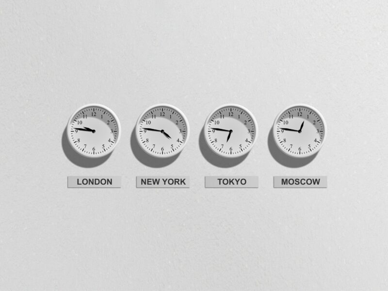 le décalage horaire à travers le monde