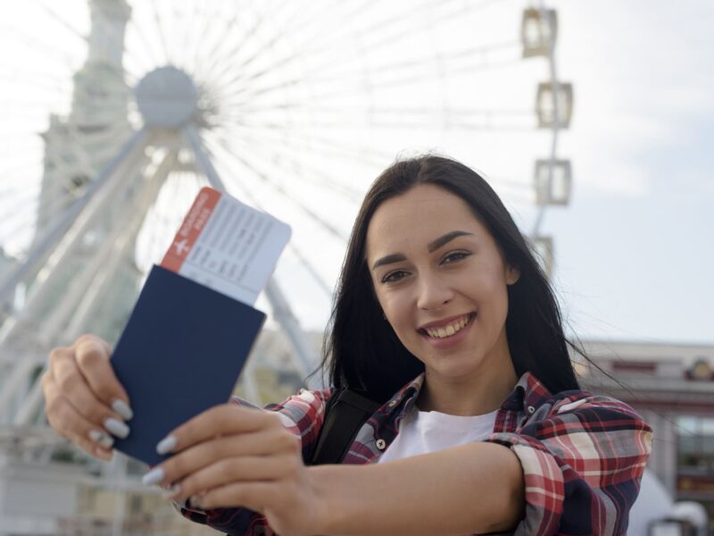 femme ayant obtenue son visa pour l'Australie