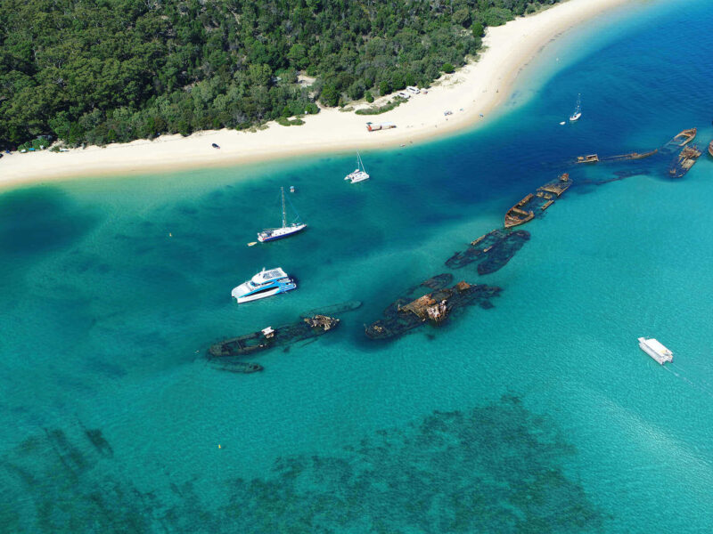 Moreton island Australie, îles Brisbane