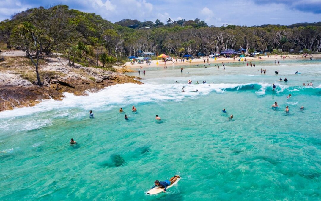 Stradbroke Island. Australie