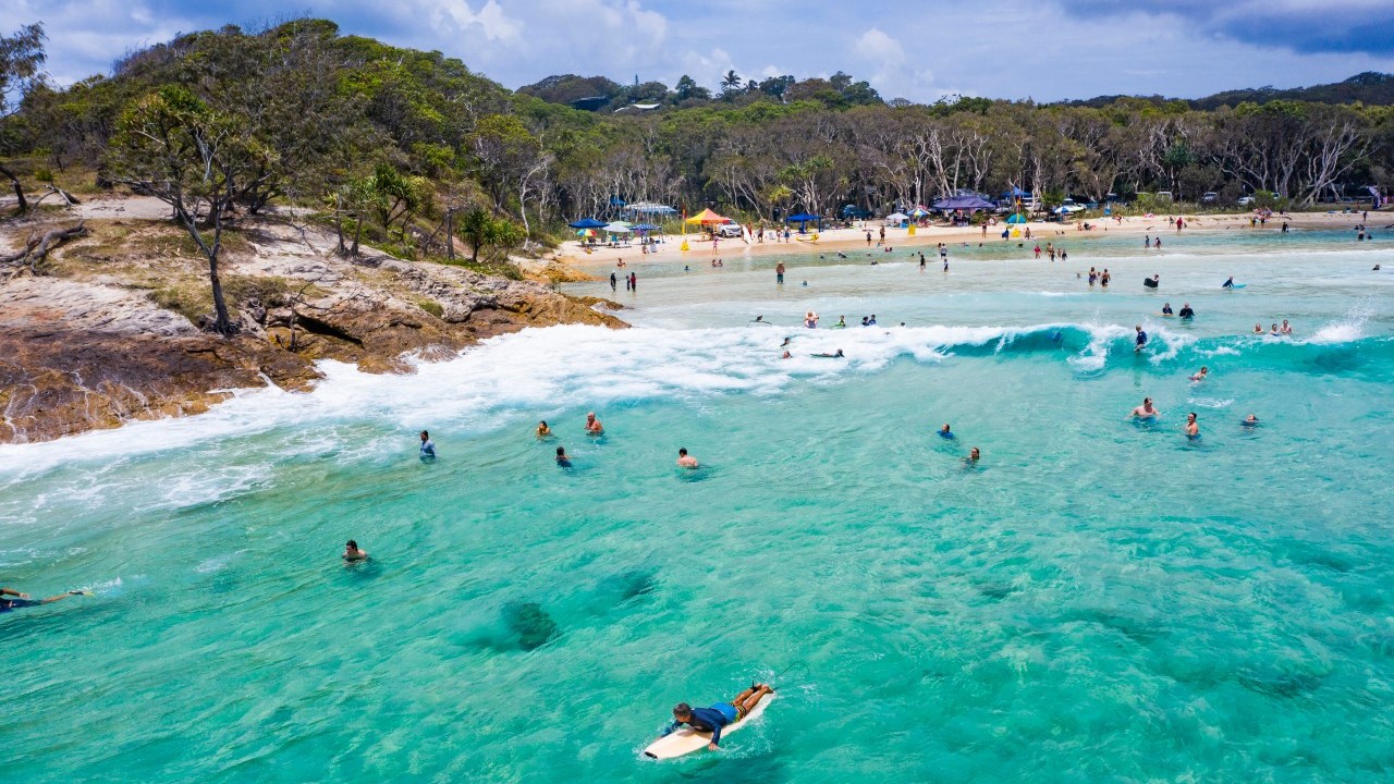 Stradbroke Island. Australie