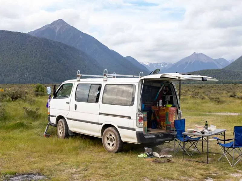 Prépartion du roadtrip après l'achat d'un van en Nouvelle-Zélande