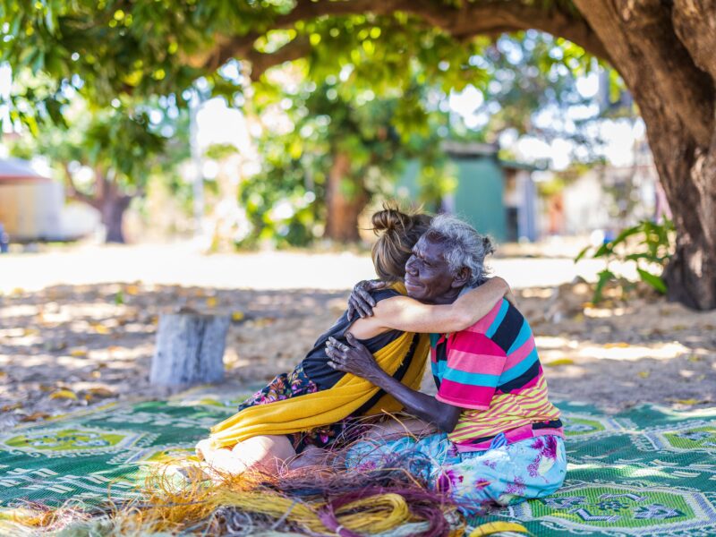 Aborigène à Darwin en Australie