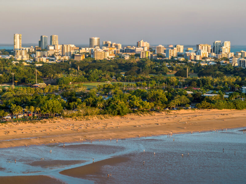 Vue aérienne de Darwin en Australie