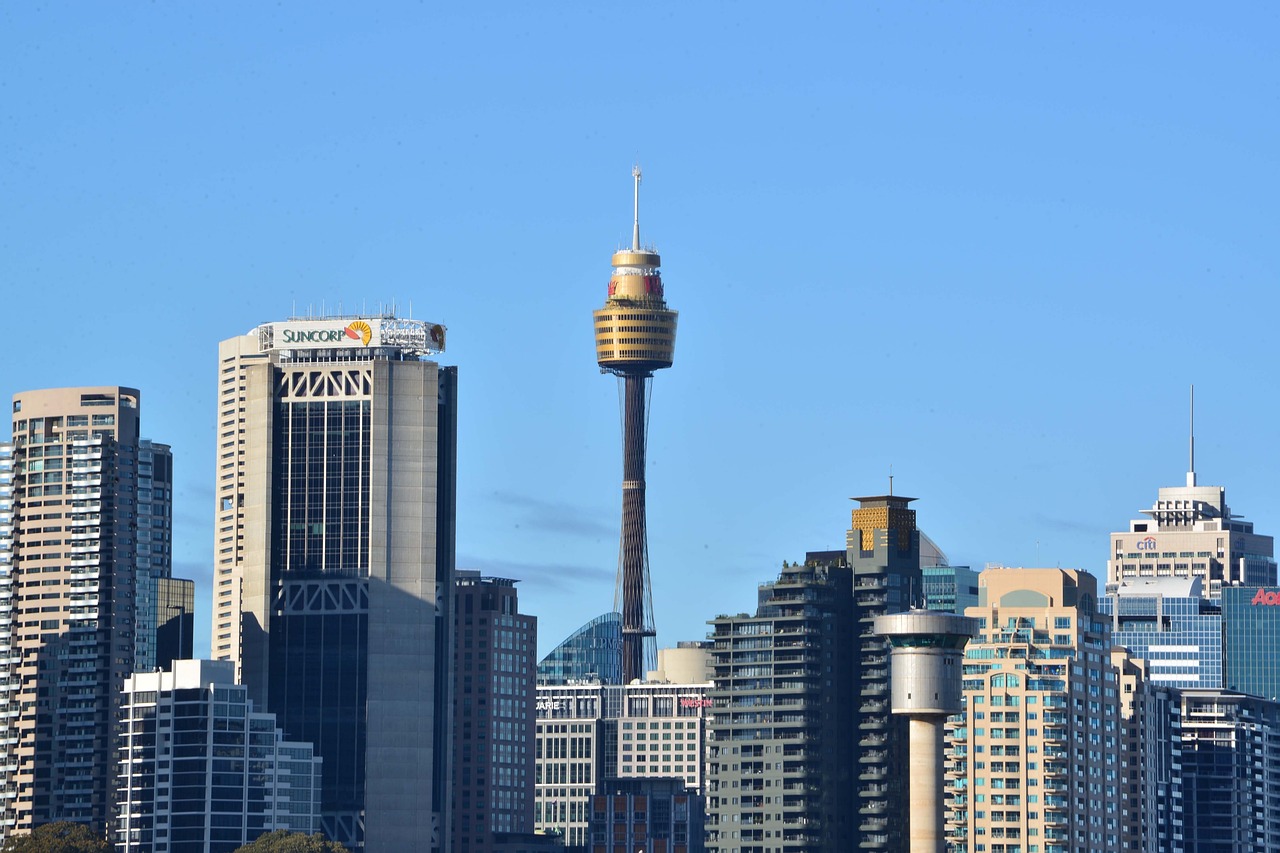 Les immeubles des grandes entreprises du centre-ville de Sydney