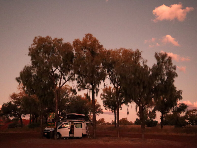 Camping gratuit en Australie en pleine nature près de Kings Canyon