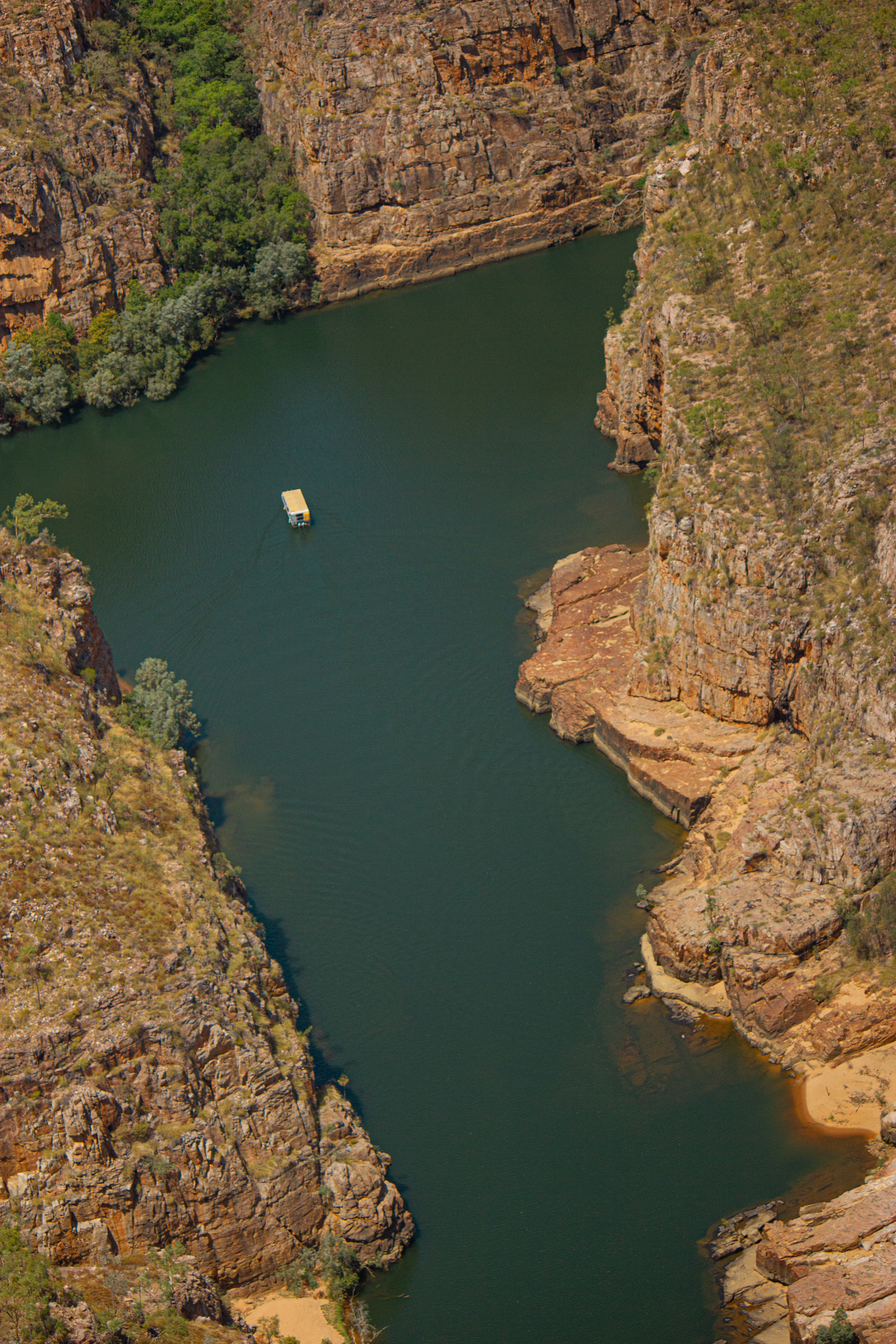 Visiter le Top End, Butterfly Gorge vue du ciel